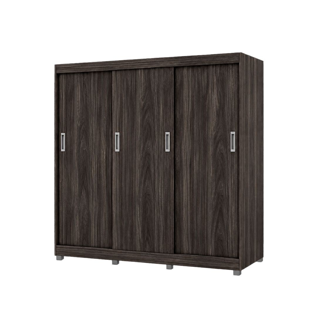 ROPERO IZZI PEGASI M4 3PC 4CI 1CF 217X189X53CM MATE TABACO