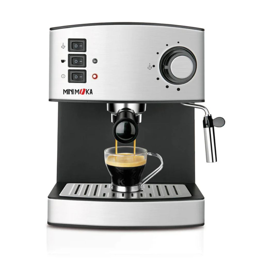 Cafetera Expresso TAURUS Minimoka 850W 12 Bar Capuccino Inox