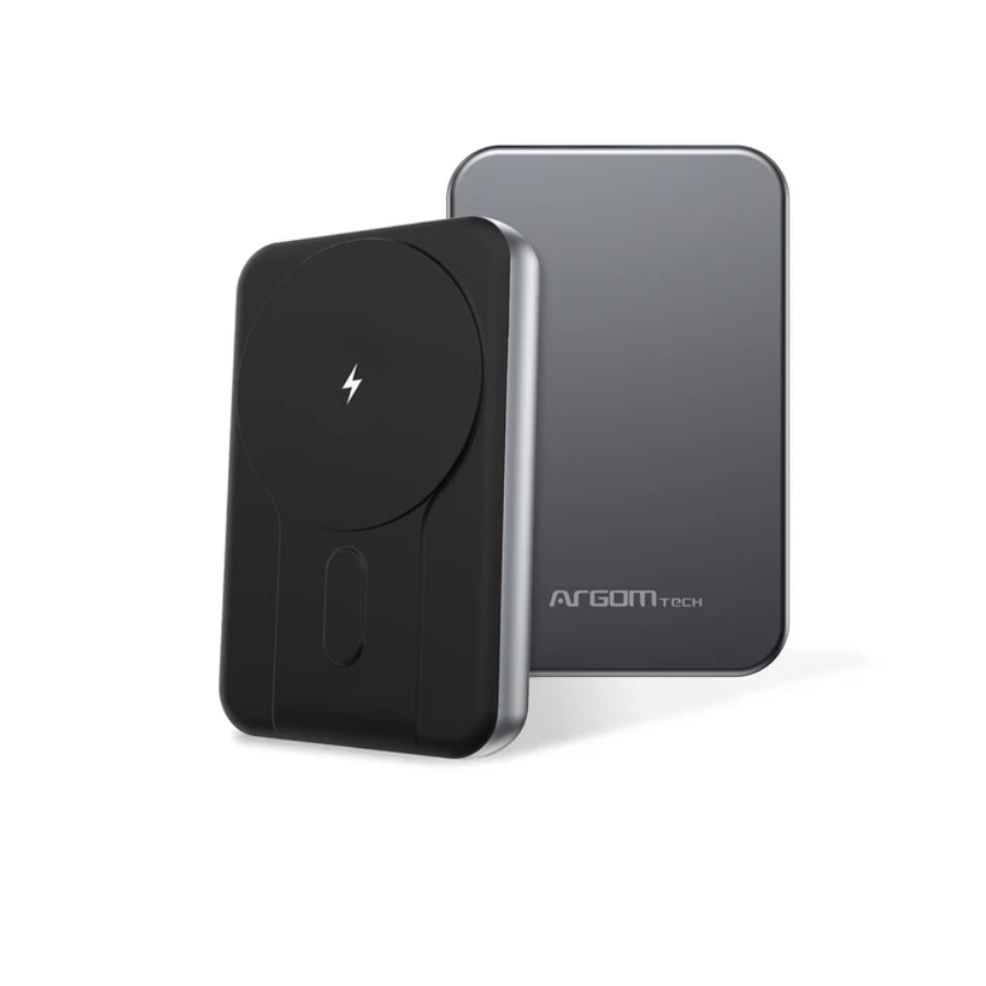 Batería externa magnética MS10 de 10000 mAh de aluminio  ARGOM ARG-PB-1162SL