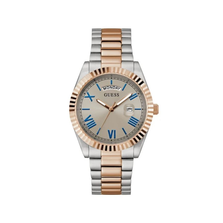 Reloj GUESS De Dos Tonos Con Día Y Fecha Hombre