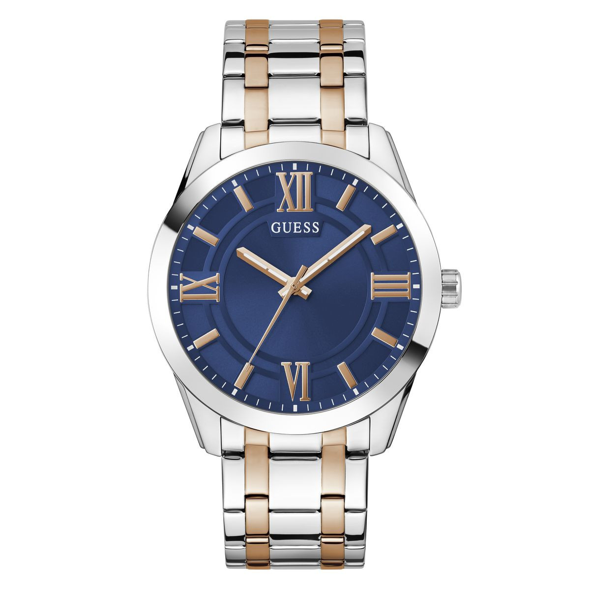 Reloj GUESS Man Analógico Tono Plateado Dos Tonos GW0893G2