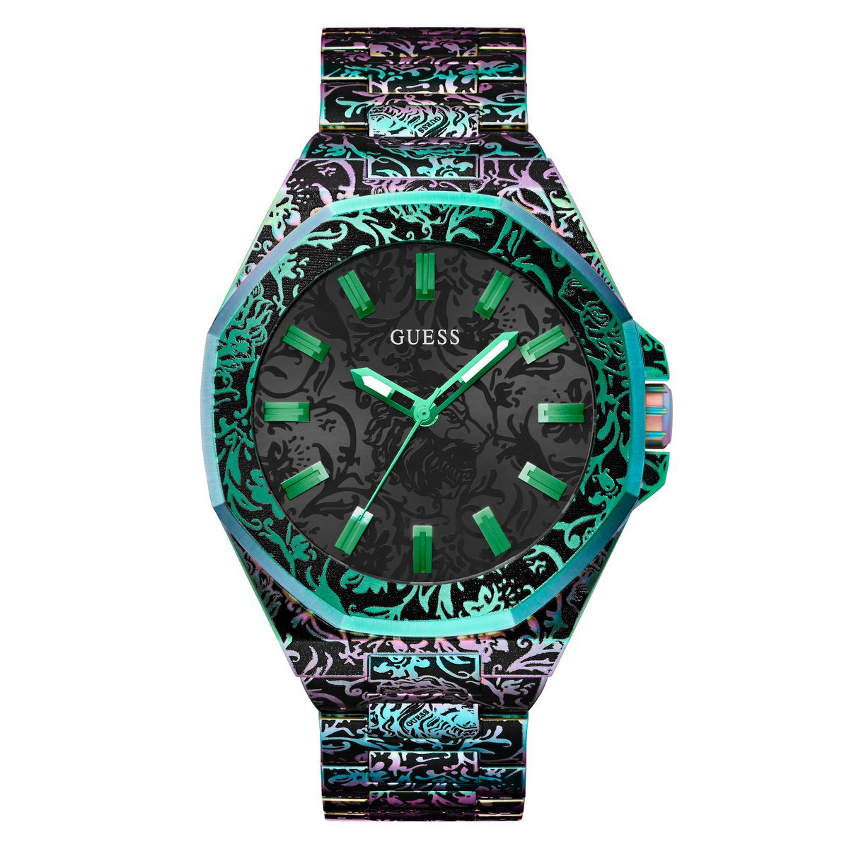 RELOJ GUESS BR IRIDESCENT CS W/ LION E GW0700G3
