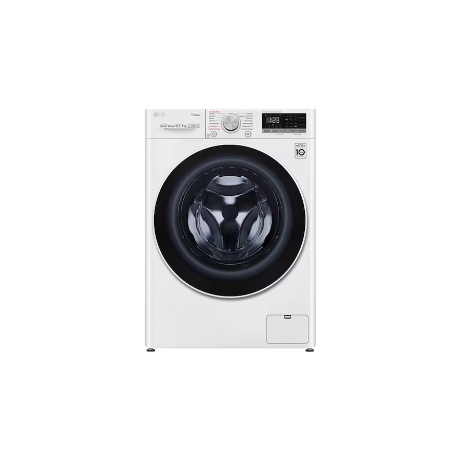 Lavadora/Secadora LG Carga Frontal Color Blanco De 105Kg Lavado Y 6Kg Secado