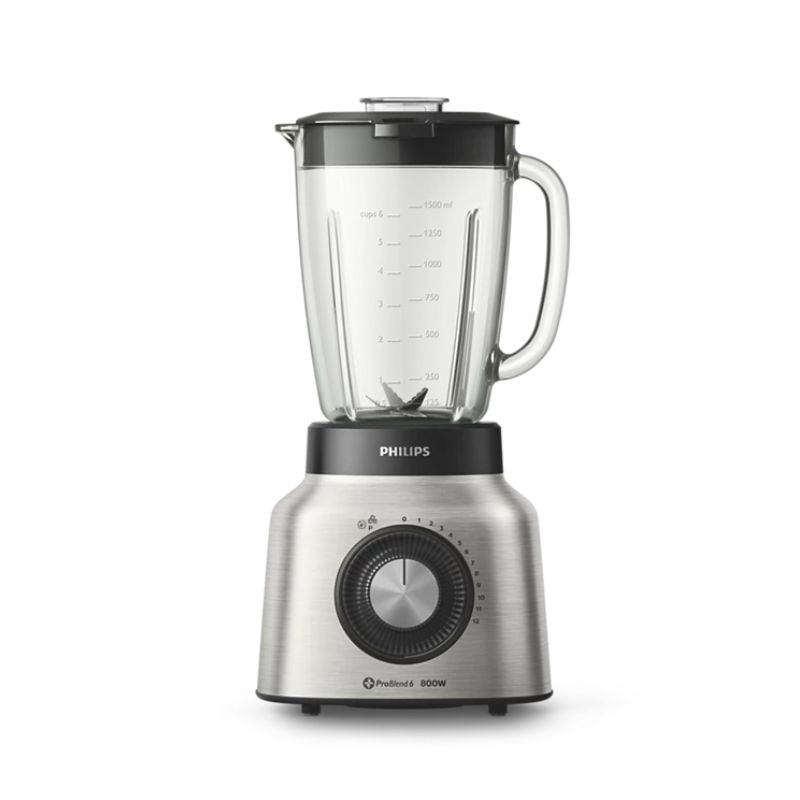 Licuadora Inox PHILIPS 2 Lts 12 Vel 800W Vidrio