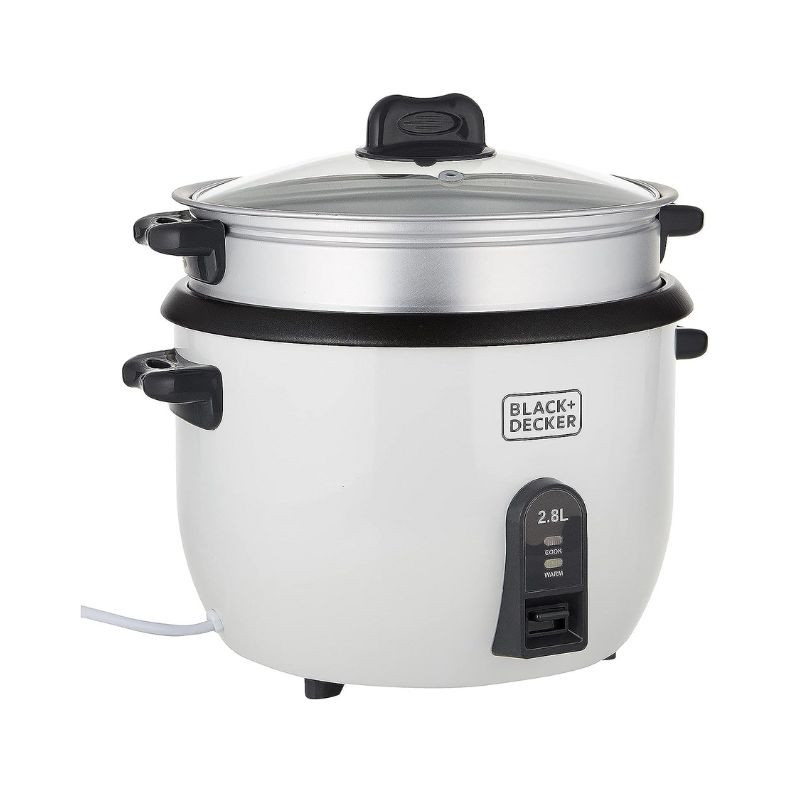 Olla Arrocera Eléctrica BLACK & DECKER 11 Tazas Blanco
