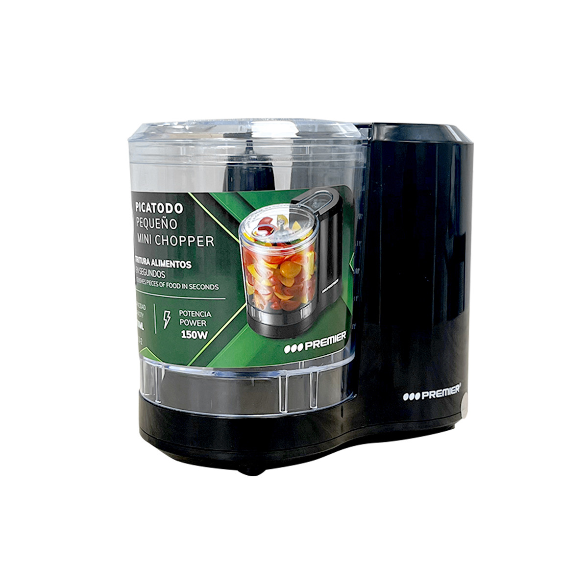 Picatodo PREMIER 700 Ml Triturador 150 W Cuchilla Desmontable Cierre De Seguridad