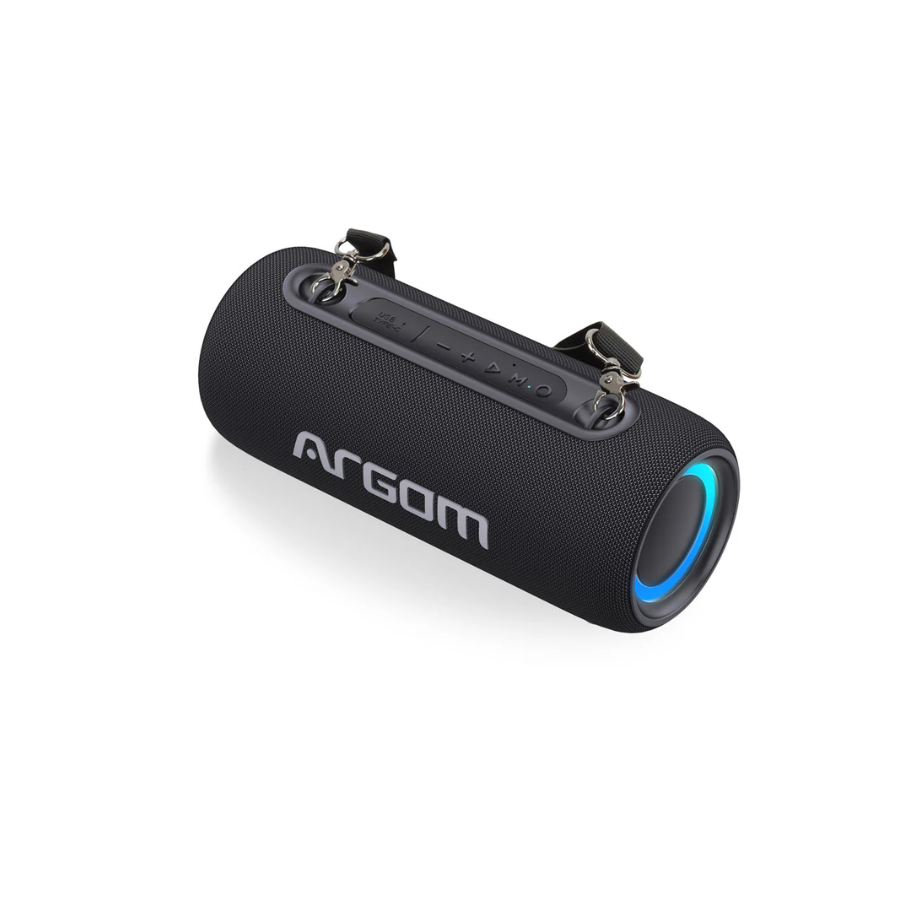 Altavoz Bluetooth inalámbrico premium Radyon X37 con luces LED. ARG-SP-3127BK Argom