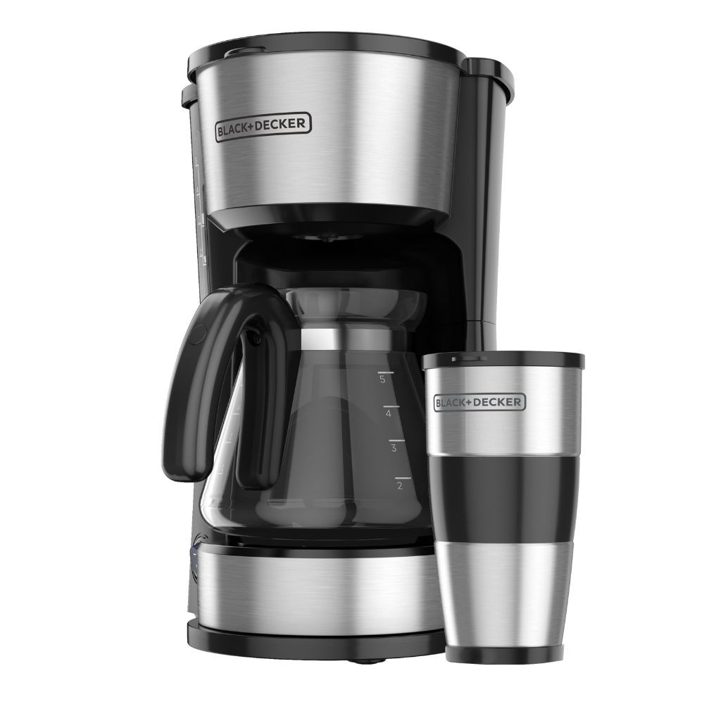 Cafetera Goteo BLACK & DECKER  3N 1 Negro Inox