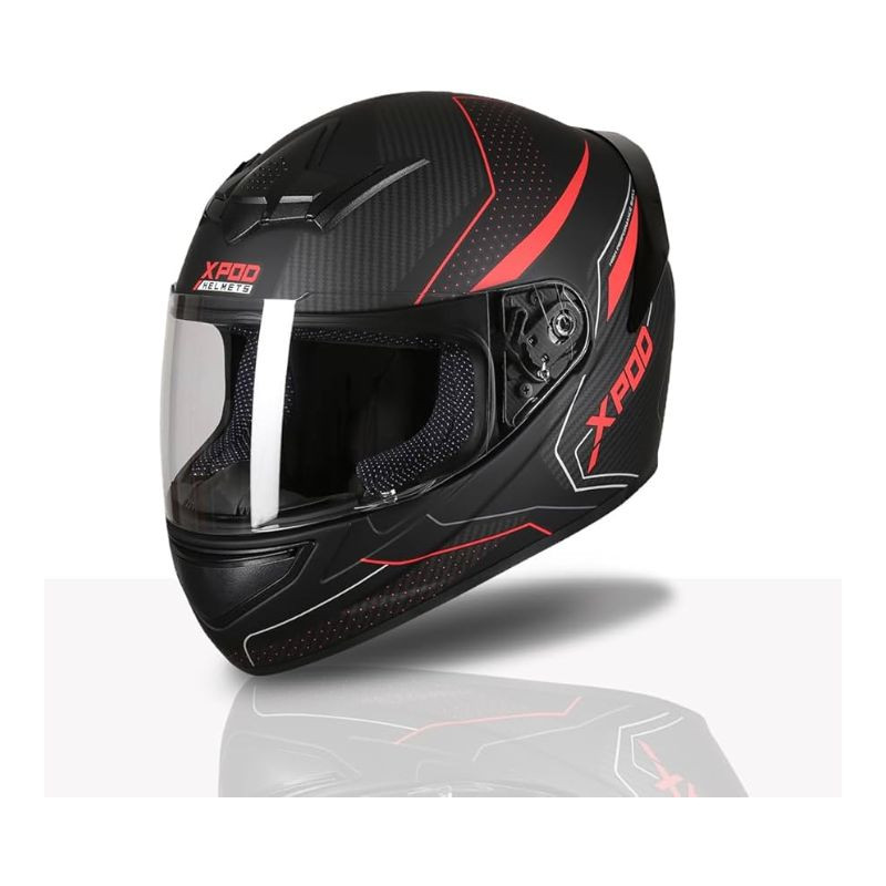 Casco TVS Integral Carrera Rojo