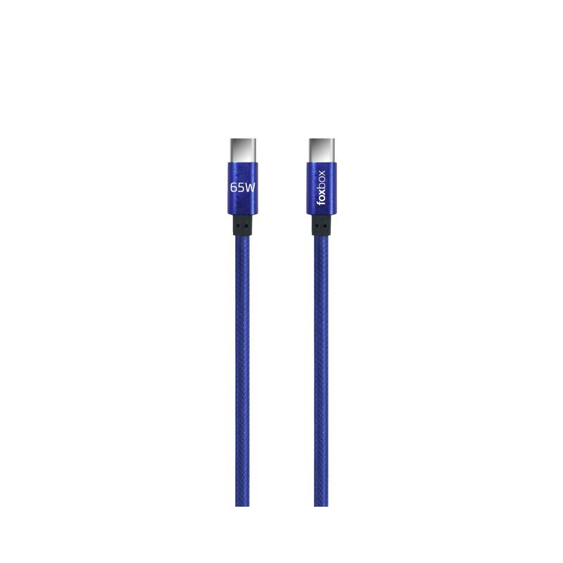 Cable Usb FOXBOX Prism C Rosa 1 M Tipo C Azul