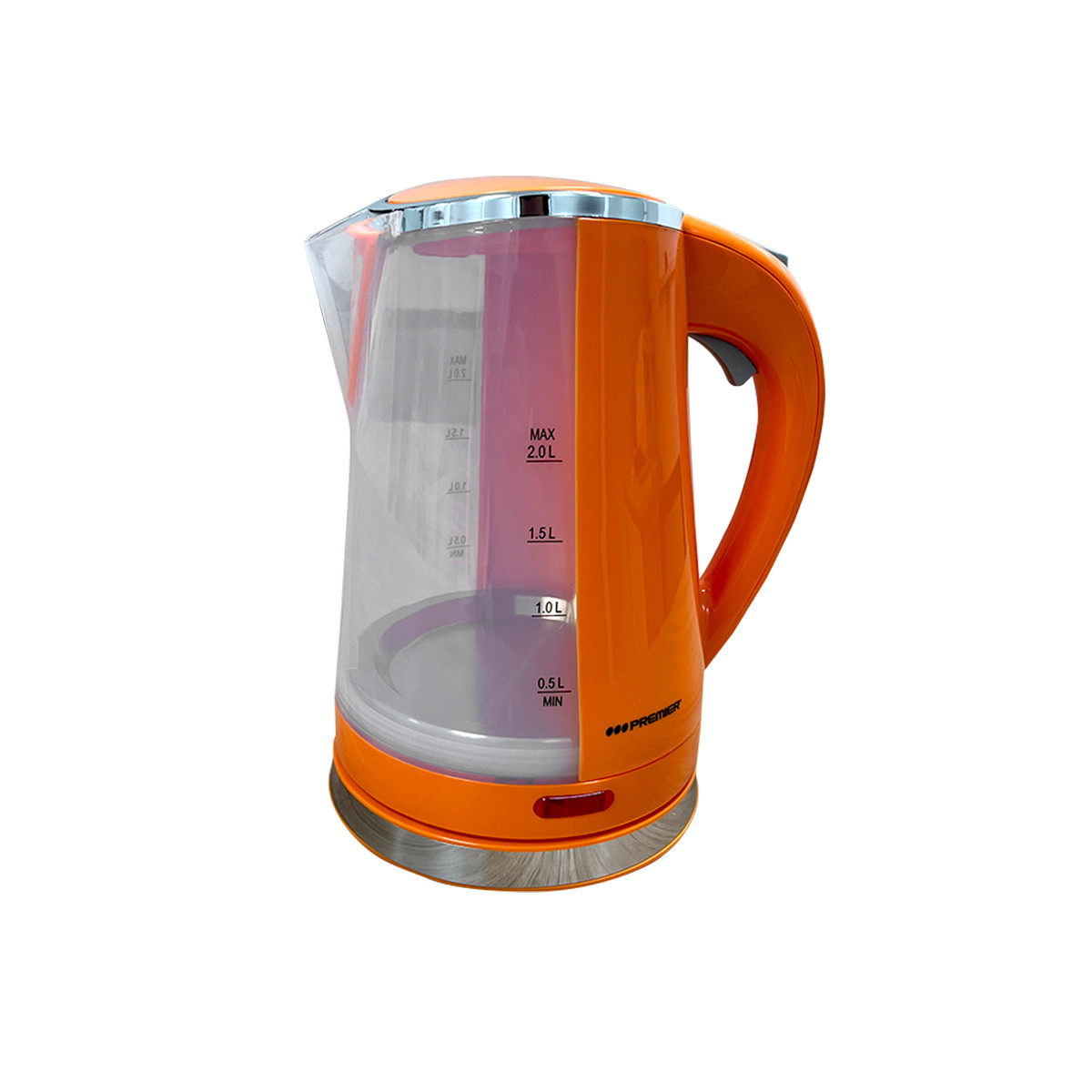 Hervidor Eléctrico PREMIER 2 Lts Base Giratoria Apagado Automático Inox