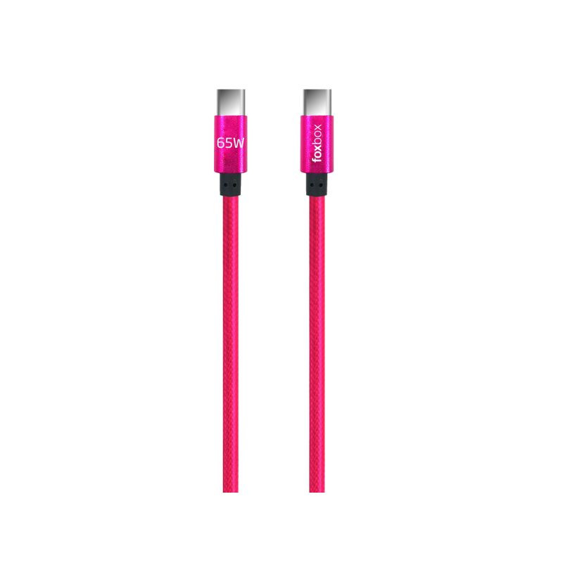 Cable Usb FOXBOX Prism C Rosa 1 M Tipo C Dorado