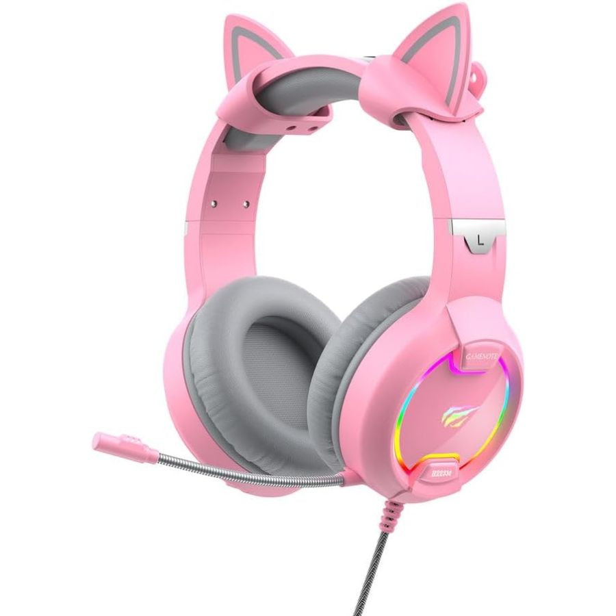 Audífonos Gamer HAVIT H2233D Cpm Micrófono Rosado
