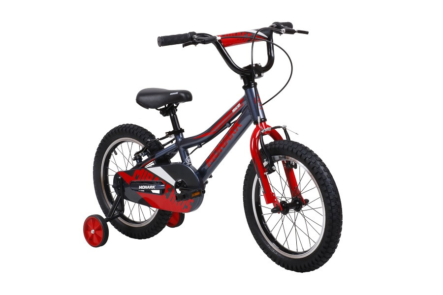 BICICLETA MONARK MIRAGE KIDS ARO 16" GRIS/ROJO